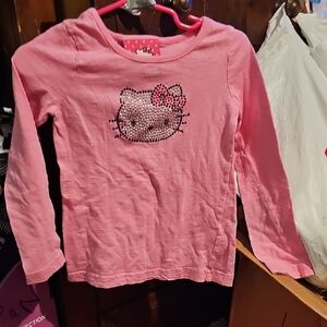 !!.  Girls Size 4  Pink Long Sleeve Tee
